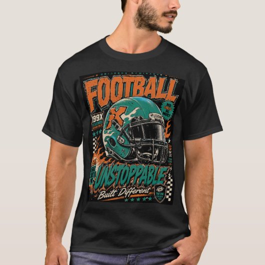 Amerikaanse Voetballen T-shirt (Voorkant)