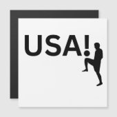 Amerikaanse voetballer magnetische uitnodiging (Voorkant / Achterkant)