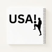 Amerikaanse voetballer notitieboek (Achterkant)