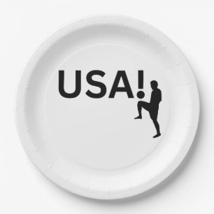 Amerikaanse voetballer papieren bordje