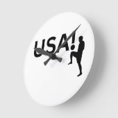 Amerikaanse voetballer ronde klok (Hoek)