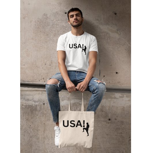 Amerikaanse voetballer tote bag