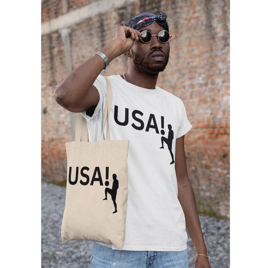 Amerikaanse voetballer tote bag