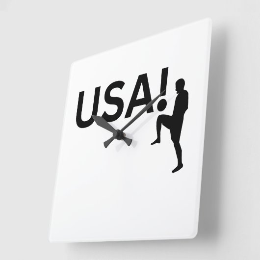 Amerikaanse voetballer vierkante klok (Hoek)