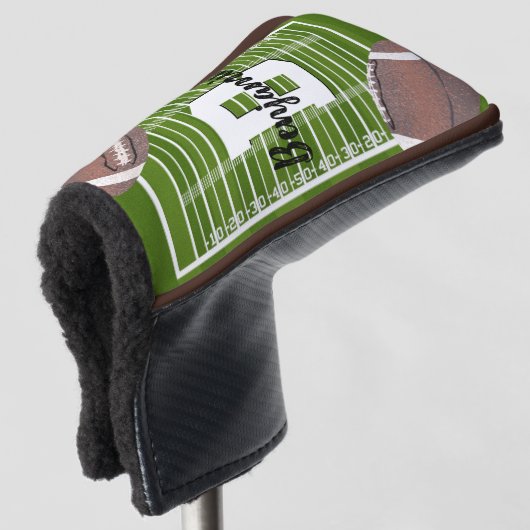 Amerikaanse voetbalputter golfheadcover (3/4 voorkant)