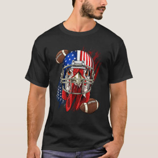 Amerikaanse Voetbalspeler Kip Patriotische Kip T-shirt