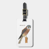 Amerikaanse vogelafbeelding bagagelabel (Voorkant verticaal)