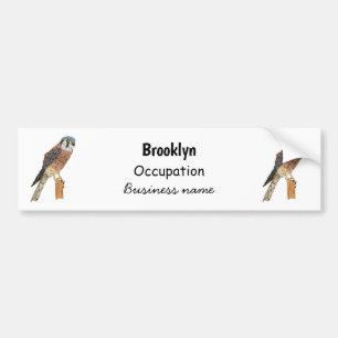 Amerikaanse vogelafbeelding bumpersticker