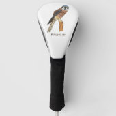 Amerikaanse vogelafbeelding golfheadcover (Voorkant)