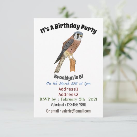 Amerikaanse vogelafbeelding kaart (Staand voorkant)