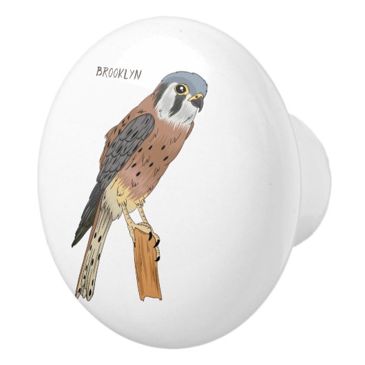 Amerikaanse vogelafbeelding keramische knop (Rechts)