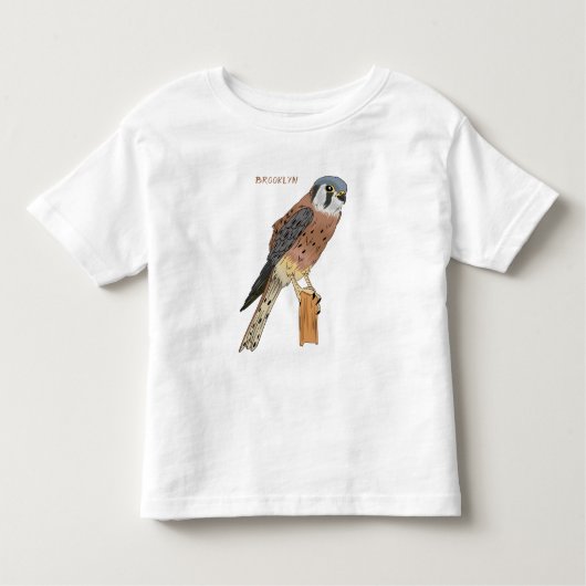 Amerikaanse vogelafbeelding kinder shirts (Voorkant)