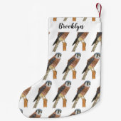 Amerikaanse vogelafbeelding kleine kerstsok (Achterkant)