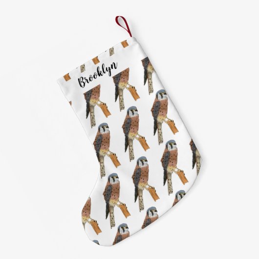 Amerikaanse vogelafbeelding kleine kerstsok (Achterkant (Hangend))