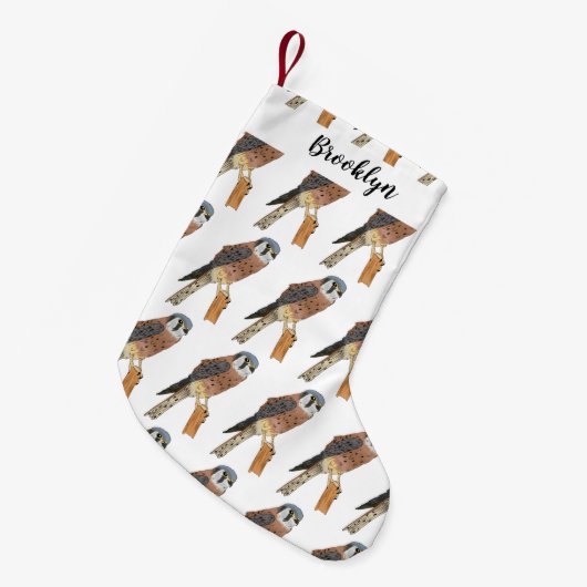 Amerikaanse vogelafbeelding kleine kerstsok (Voorkant (Hangend))