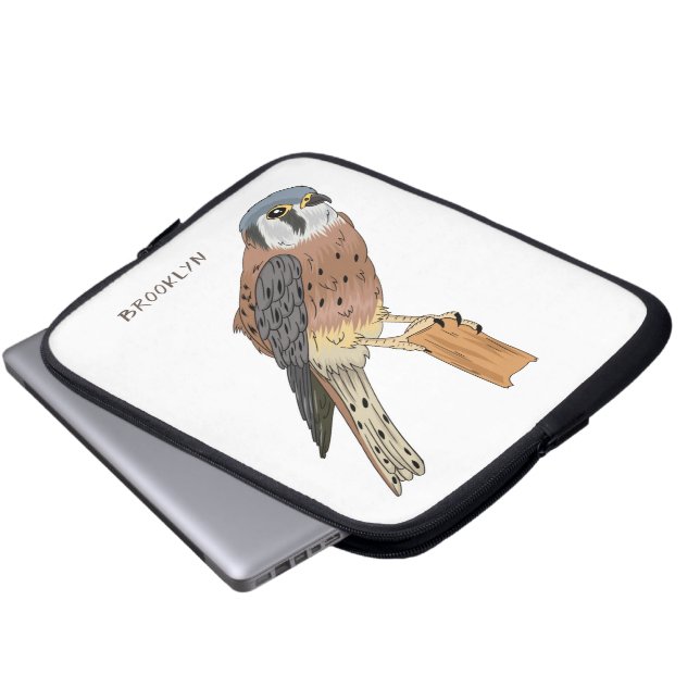 Amerikaanse vogelafbeelding laptop sleeve (Voorkant onderkant)