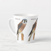 Amerikaanse vogelafbeelding latte mok (Linkerhoek)