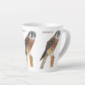 Amerikaanse vogelafbeelding latte mok (Rechterhoek)