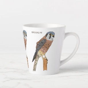 Amerikaanse vogelafbeelding latte mok