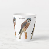 Amerikaanse vogelafbeelding latte mok (Voorkant)