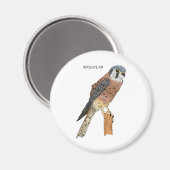 Amerikaanse vogelafbeelding magneet (Voorkant / Achterkant)