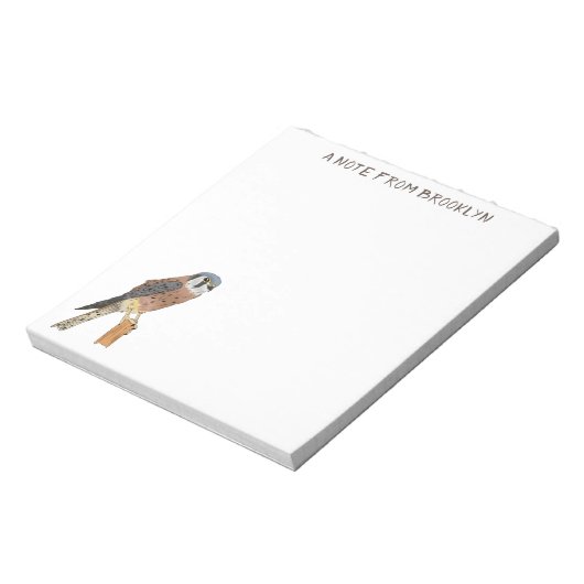 Amerikaanse vogelafbeelding notitieblok (Linkerzijde)