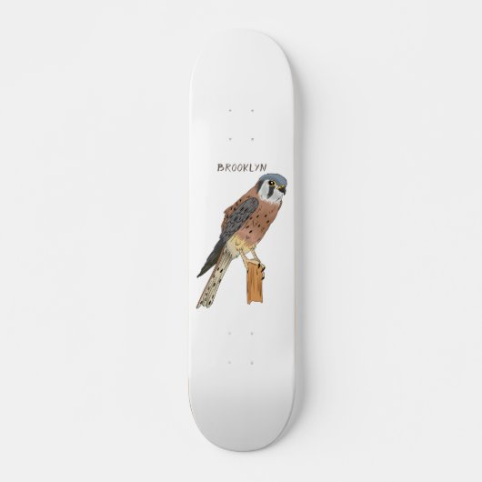 Amerikaanse vogelafbeelding persoonlijk skateboard (Voorkant)