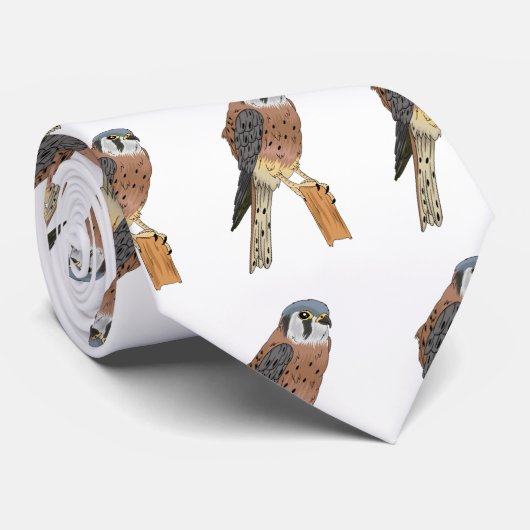 Amerikaanse vogelafbeelding stropdas (Opgerold)