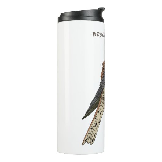 Amerikaanse vogelafbeelding thermosbeker (Gedraaid links)