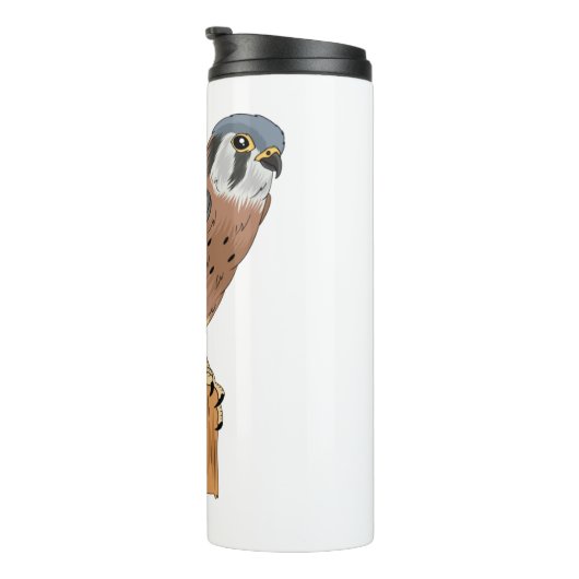 Amerikaanse vogelafbeelding thermosbeker (Geroteerd rechts)