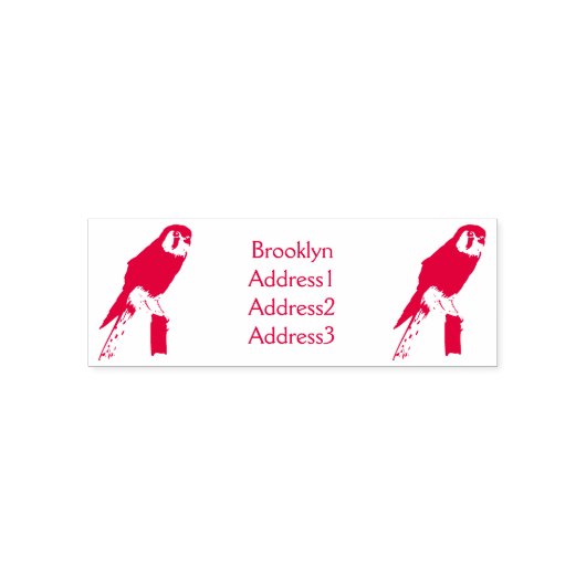 Amerikaanse vogelafbeelding zelfinktende stempel (Design)