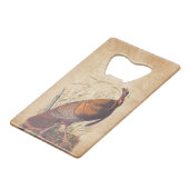 Amerikaanse vogels in het wild - herfst van Turkij Creditkaart Flessenopener (Voorkant Gekanteld)