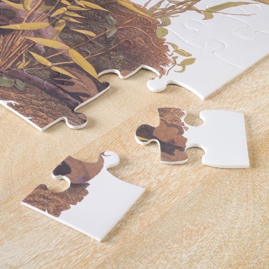 Amerikaanse vogels in het wild - herfst van Turkij Legpuzzel (Zijkant)