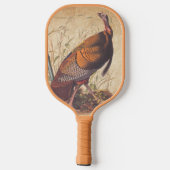 Amerikaanse vogels in het wild - herfst van Turkij Pickleball Paddle (Achterkant)