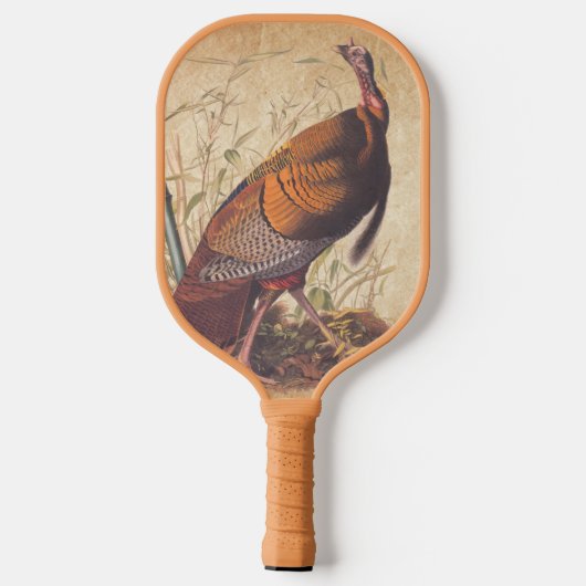Amerikaanse vogels in het wild - herfst van Turkij Pickleball Paddle (Achterkant)