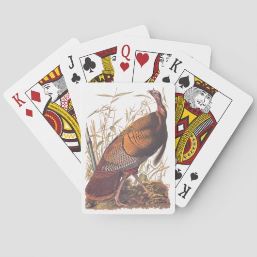 Amerikaanse vogels in het wild - herfst van Turkij Pokerkaarten (Achterkant)