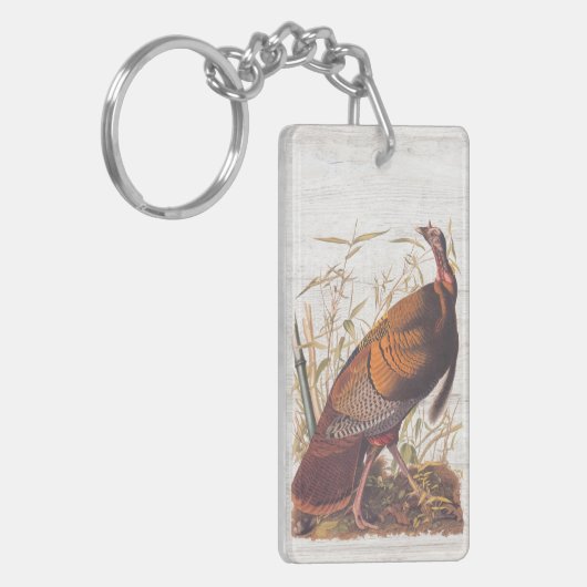Amerikaanse vogels in het wild - herfst van Turkij Sleutelhanger (Voorkant Links)