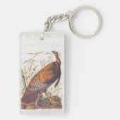 Amerikaanse vogels in het wild - herfst van Turkij Sleutelhanger (achterkant)