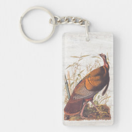 Amerikaanse vogels in het wild - herfst van Turkij Sleutelhanger