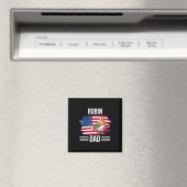 Amerikaanse Vogelvlag 4 juli Vaderdag Robin Dad Magneet (Insitu (Vaatwasser))
