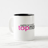 Amerikaanse volgende topmammie tweekleurige koffiemok (Voorkant links)