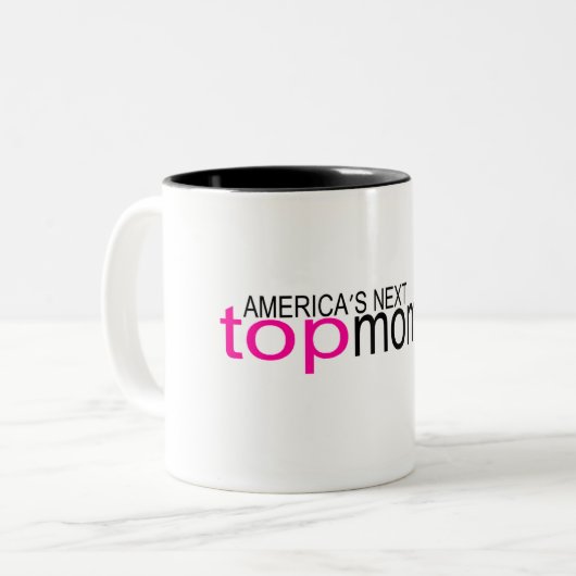 Amerikaanse volgende topmammie tweekleurige koffiemok (Voorkant links)