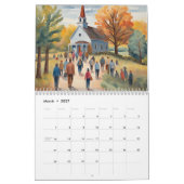 Amerikaanse volkskunstkalender kalender (Mar 2027)