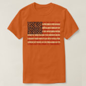 Amerikaanse volkslied vlag The StarSpangled Banner T-shirt (Design voorkant)