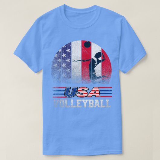 Amerikaanse volleybal 2021 voor jongens mannen a t-shirt (Design voorkant)