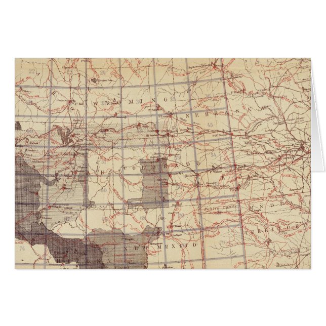 Amerikaanse voortgangskaart van routes en stations (Voorkant Horizontaal)