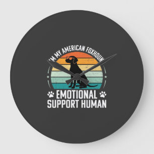 Amerikaanse Vosshond Emotionele Ondersteuning Mens Grote Klok