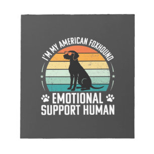 Amerikaanse Vosshond Emotionele Ondersteuning Mens Notitieblok