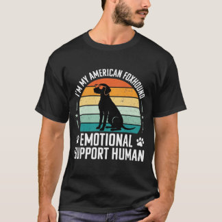 Amerikaanse Vosshond Emotionele Ondersteuning Mens T-shirt