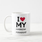 Amerikaanse vosshond koffiemok (Links)